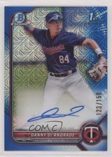 2022 Bowman Chrome Prospect HTA Choice Refractor /150 Danny De Andrade Auto 0m4r