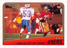 1988 Topps Football (1-200) -  You Pick - FREE SHIPPING 5+ Cards READ NM