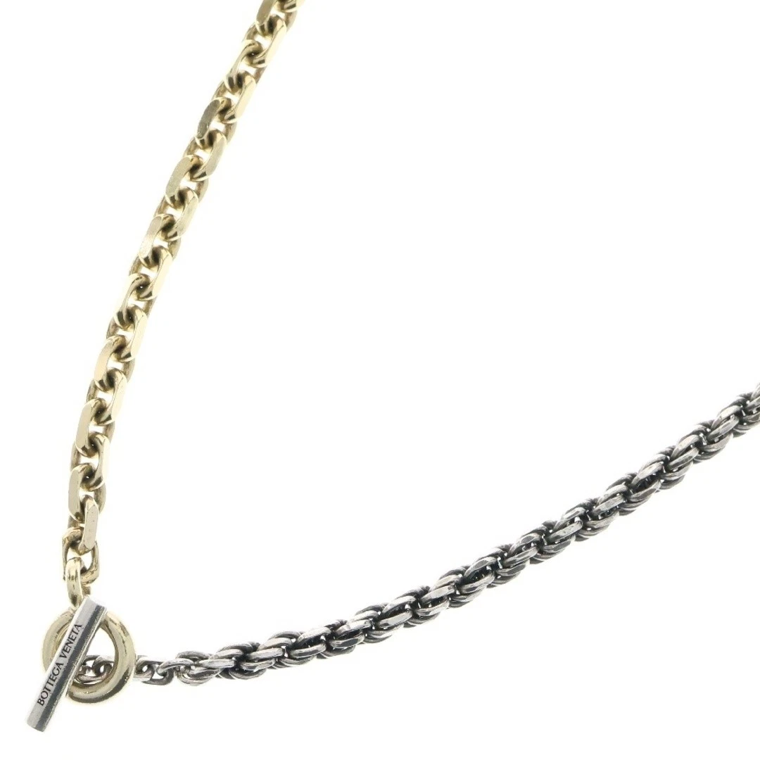 BRACCIALE BOTTEGA VENETA ARGENTO ANTICO ALGENT ANTICO CATENA COMBINATA 629597 Us