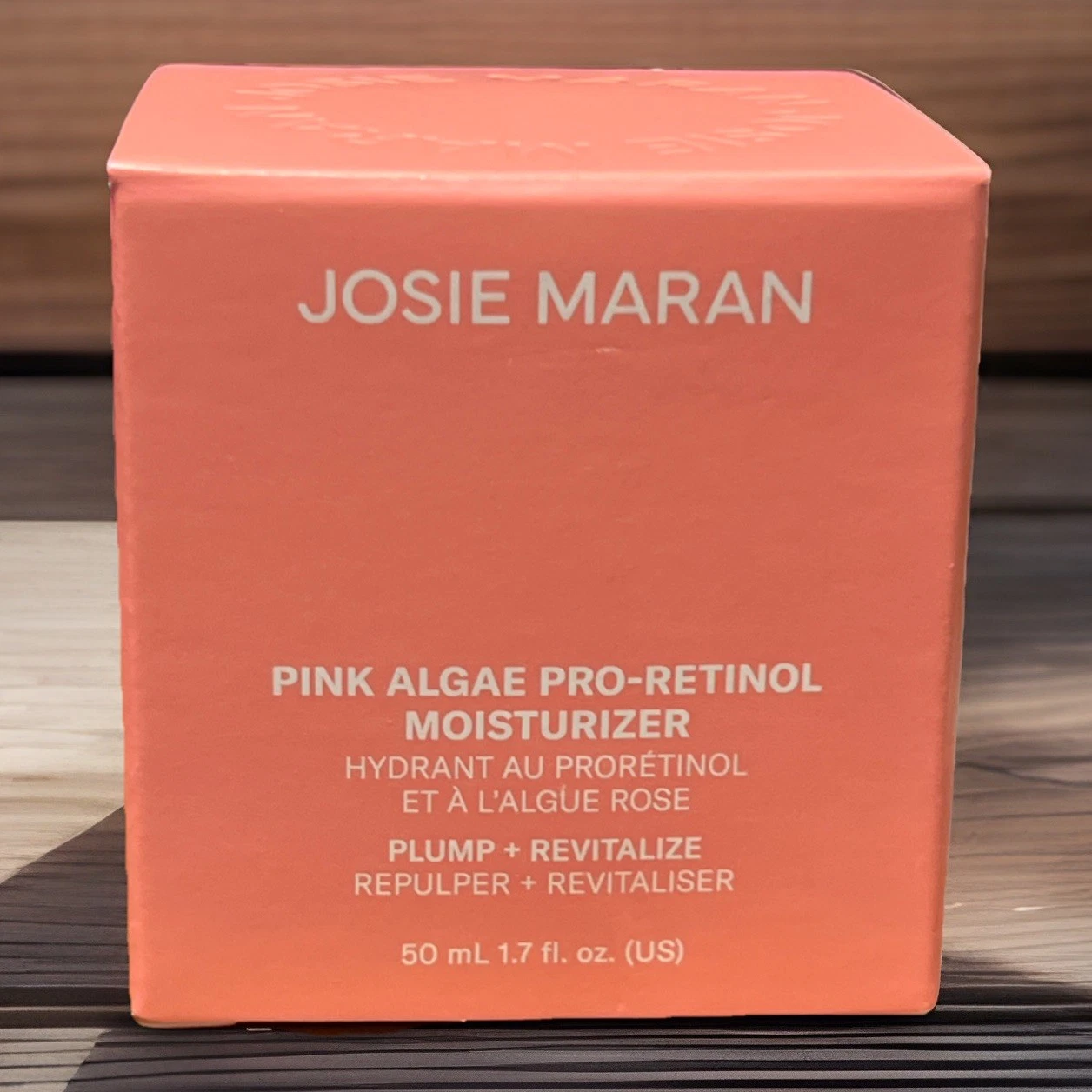 Josie Maran Pink Algae Pro-Retinol Moisturizer Face Cream 1.7oz New With Box!