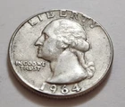 1964 Washington Quarter • 90% Silver • Circulated • X44