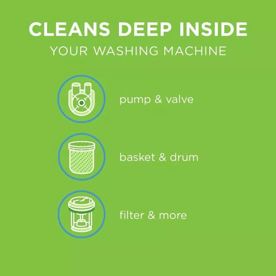 Affresh Washing Machine Cleaner, 6 Month Supply, Cleans Front Load and