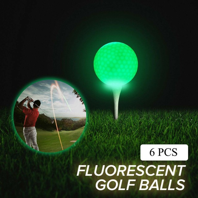 6x LED Light Up Night Golf Balls Ultra Bright Glow In The Dark Nighthawk Sport EBay