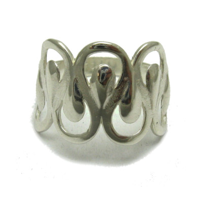 Genuine Sterling Silver Stylish Ring Solid Punched 925 Handmade