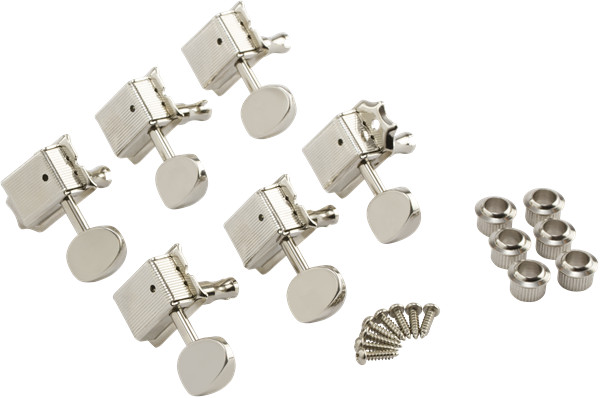 Sintonizzatori Fender Vintage Nickel Stratocaster Strat Telecaster, testine tuning machine foto 5