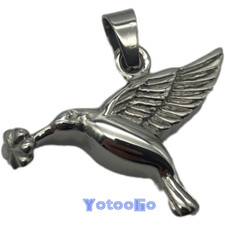 URN Necklace Memorial Keepsake Pendant Hummingbird Cremation Jewelry Love Bird