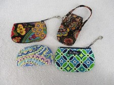 Vera Bradley Womens Wallets Zip ID Case Coin Purse Keychain Lot of 4 Multicolor