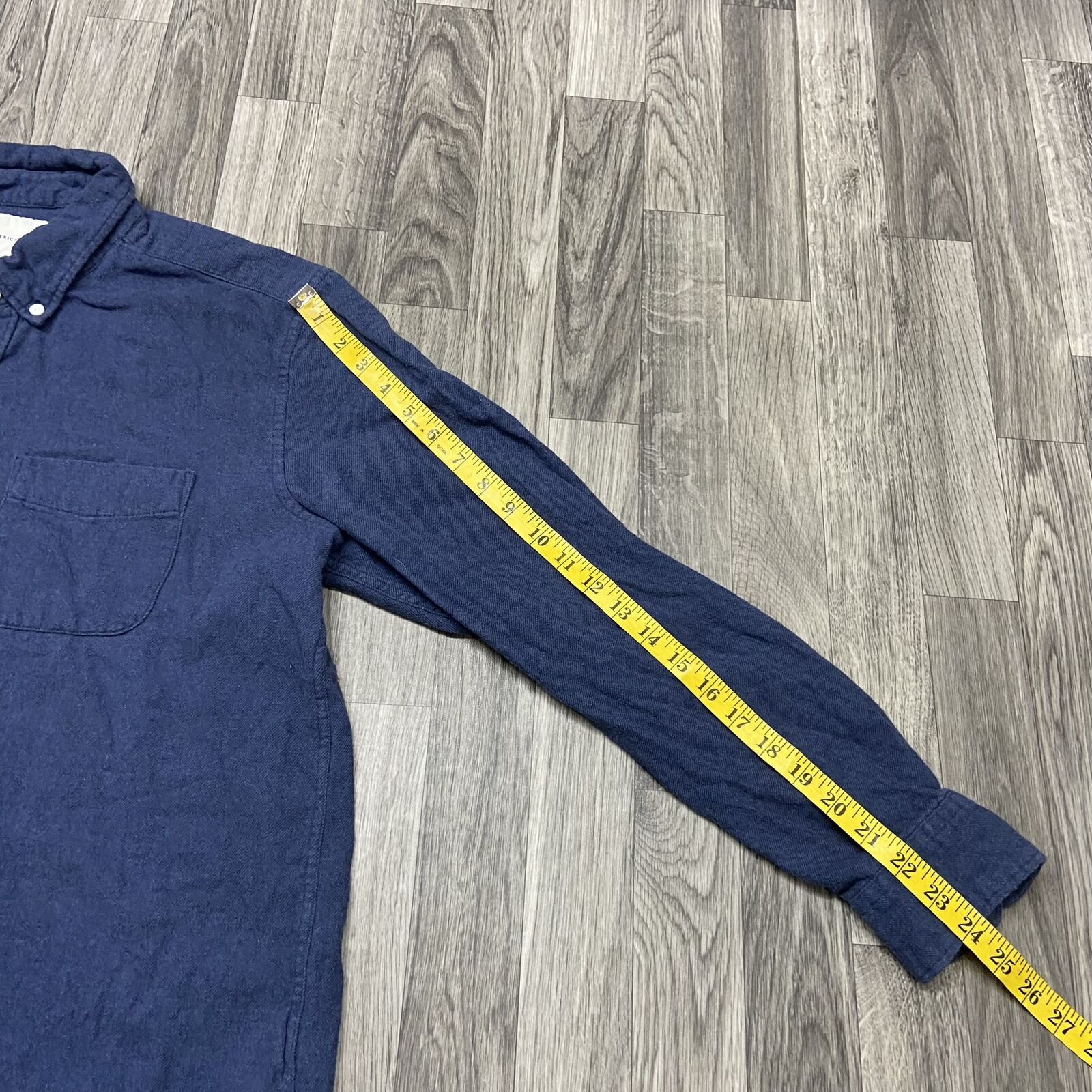 AMERICAN EAGLE Button Down Collared Blue Denim Ca… - image 8