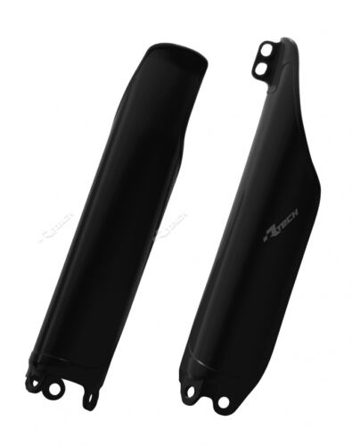 Black Fork Guards Protectors Covers Fit Honda CR250-R 1995 1996 1997 1998 1999 - Picture 1 of 2