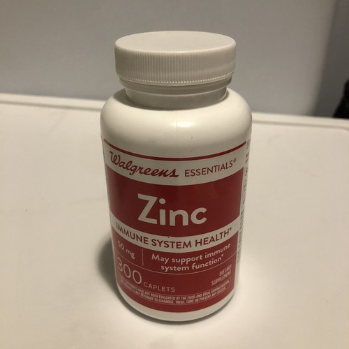 WALGREENS ESSENTIALS ZINC CAPLETS 50 MG 300 COUNT EXP. 03/23 311917220093 eBay