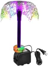 DOMICA 15W Submersible Fountain Pump with LED Lights/Ultra Quiet 220GPH (800L/H)