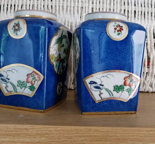 A. G. Harley Jones KANG-HSI Style Blue Jar/Vases Decorative Oriental Style Ware - Picture 13 of 24