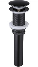 KES Black Sink Drain without Overflow, Bathroom Sink Stopper S2008D-BK