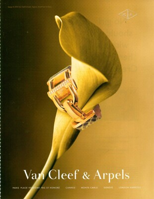 Van Cleef & Arpels Magazine Print Ad Advert  Watch Jewelry 1pg  2000