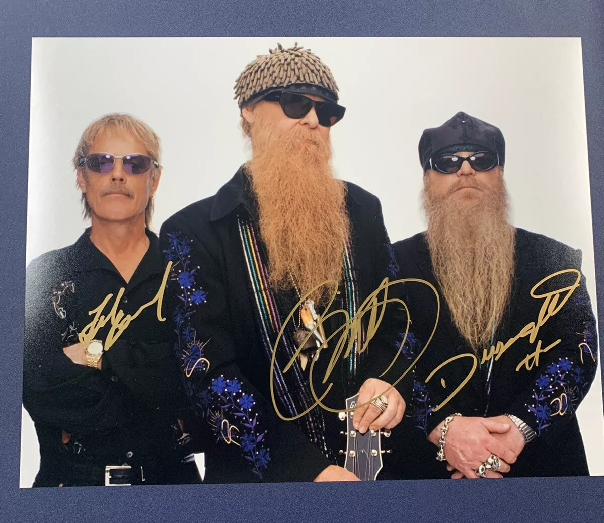 Lot - ZZ Top Signed Photo/ Pick 11 x 14 inches