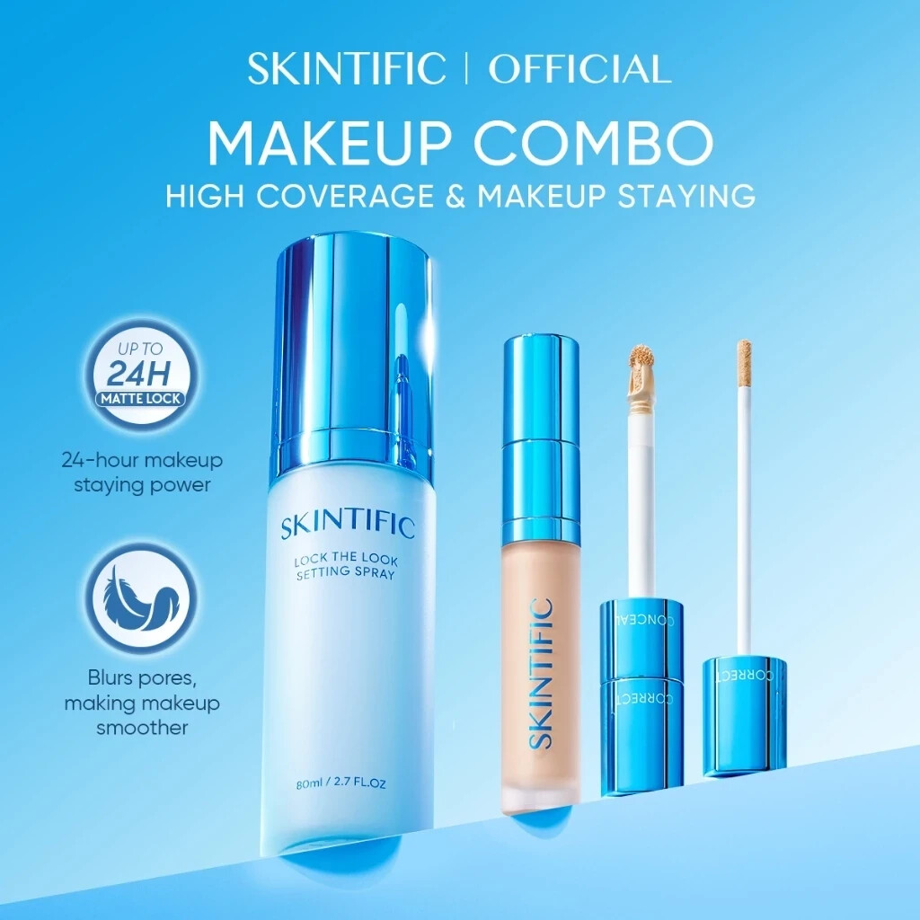 SKINTIFIC Cover Perfect Serum Concealer+TWC powder Set/Matte