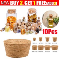 10x Coperchio Tappo Sughero Tappi Grandi Dimensioni Varie Misure Sughero Bung Tappo Sughero Riutilizzabile