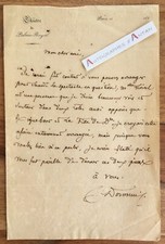 ● L.A.S circa 1830 DORMEUIL acteur - Théâtre du Palais Royal - Lettre