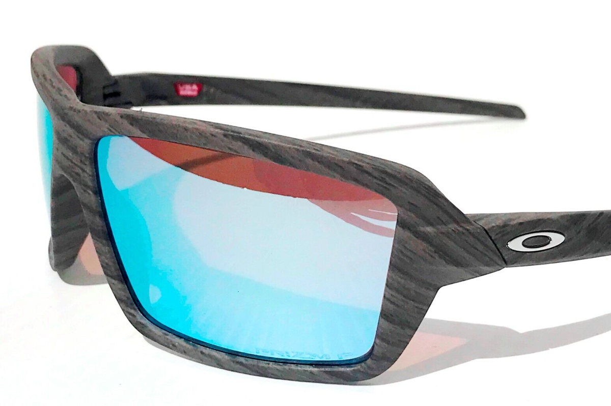 NEW Oakley CABLES Woodgrain POLARIZED PRIZM Deep Water Lens