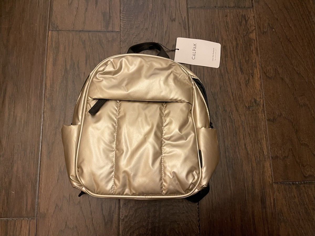 calpak mini luka backpack NWT Calpak Luka Mini Backpack Gold Size 10.75x8.75x4.5