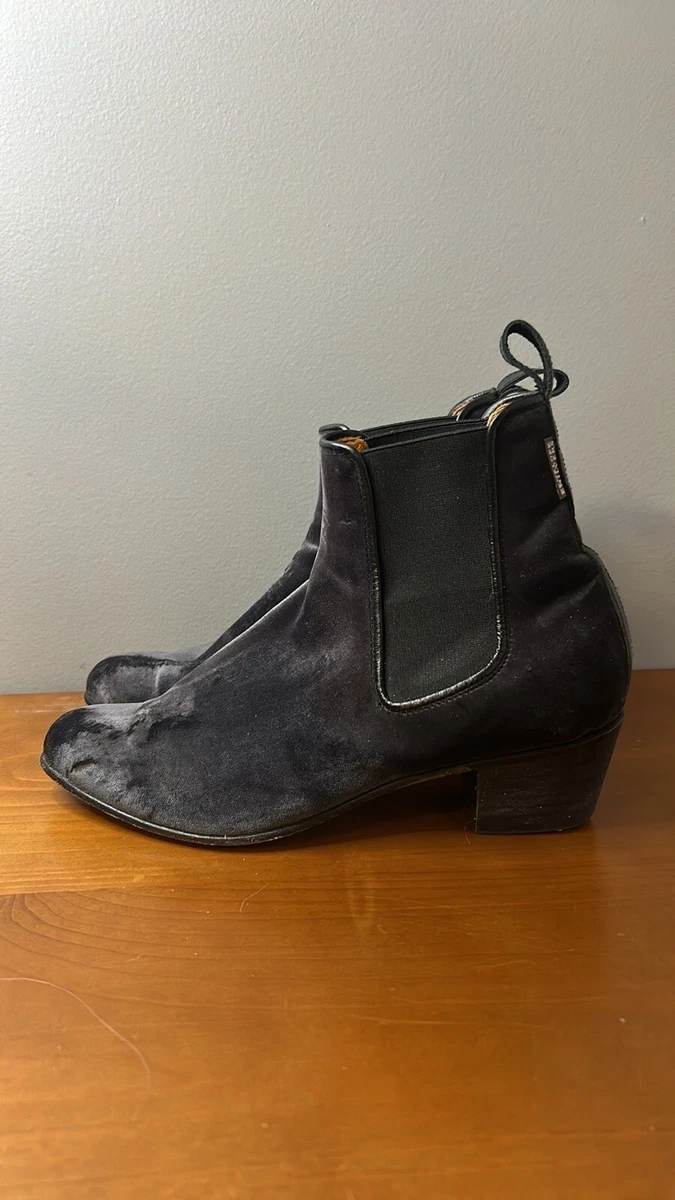 Penelope Chilvers Cubana Velvet Ankle Boot Pull on Women s Size 40