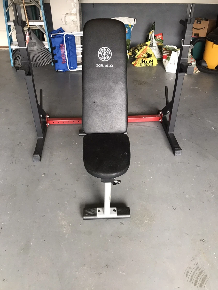 Gold's gym bench 2025 and squat rack