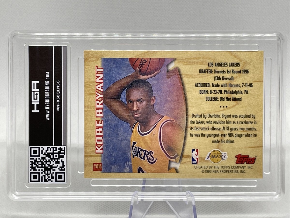 1996-97 Topps Youthquake #YQ15 Kobe Bryant NBA HOF Rookie 1996-97 Topps Youthquake #YQ15 Kobe Bryant NBA HOF Rookie