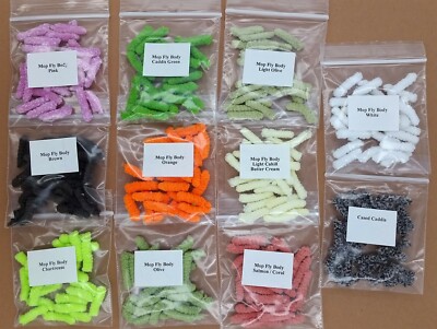 264 MOP FLY Body Material 11 Pack SAMPLER with 24 Each - Trout Pack Special