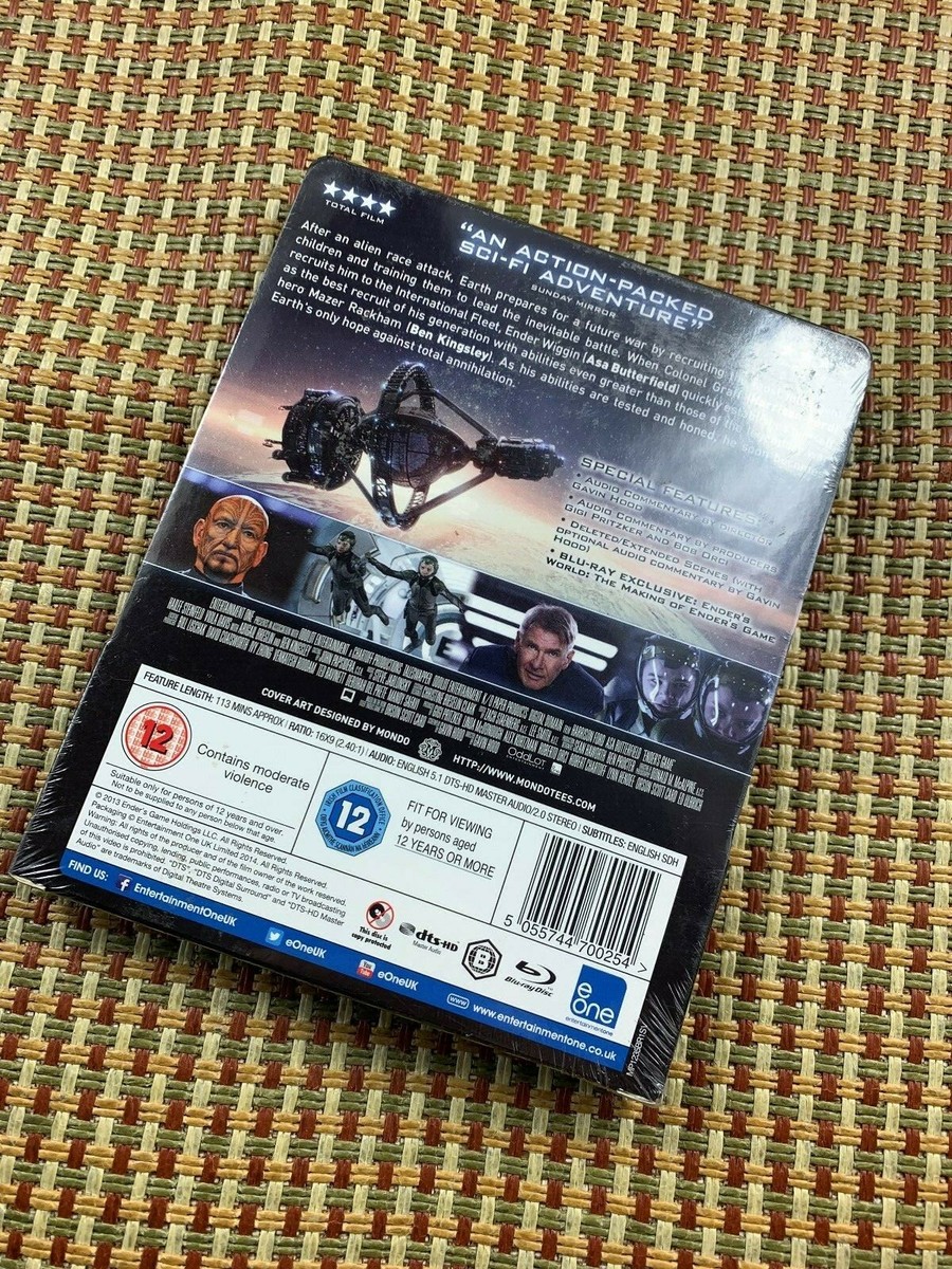 ENDER&rsquo;S GAME BLU-RAY STEELBOOK HMV，NEW/SEALED | eBay