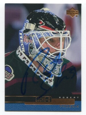 1999-00 Upper Deck Robert Esche Signed Card NHL Hockey Autograph AUTO #101