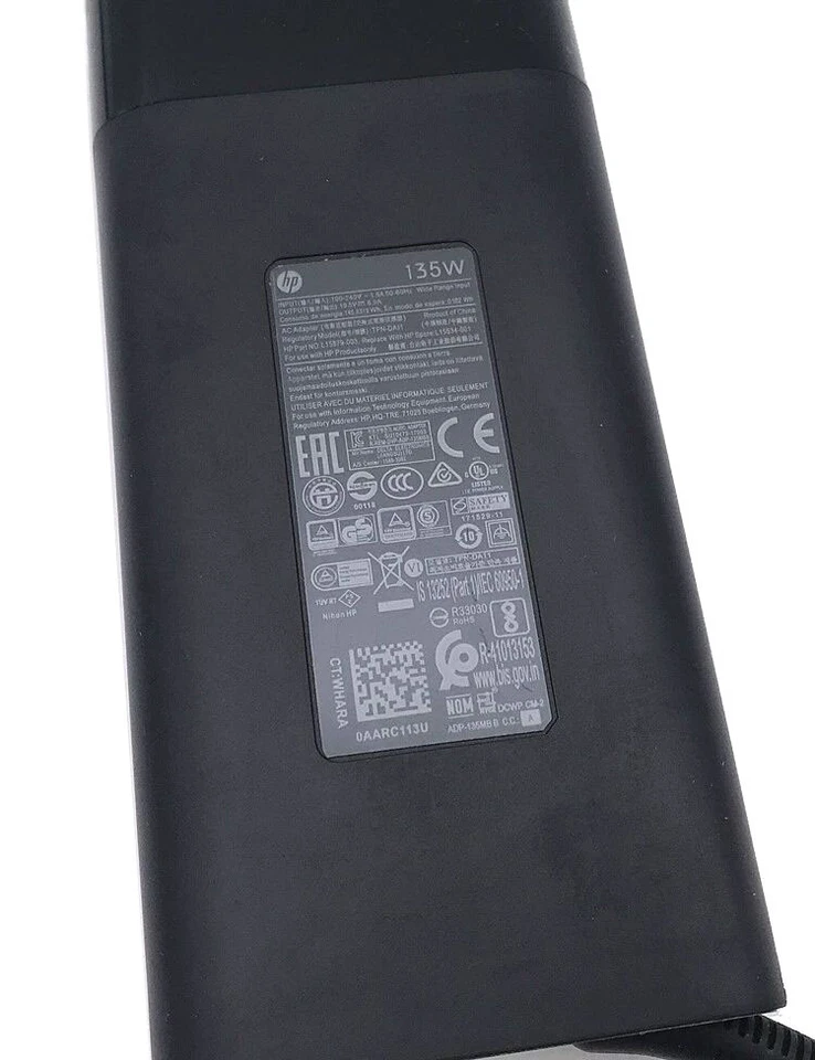 Cargador adaptador de CA de 19,5 V 6,9 A 135 W para HP Spectre x360 15t-eb100 360 serie 15 Foto 3 de 4