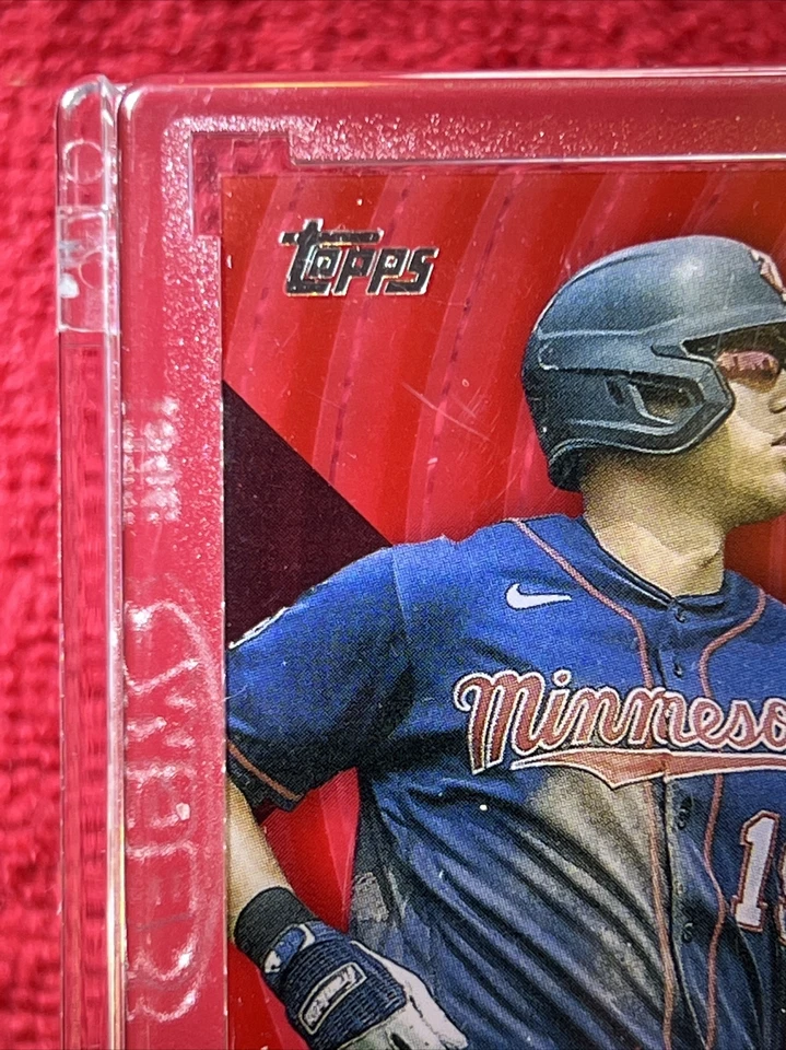 2022 Topps Clearly Authentic Alex Kirilloff GNA-AK /99 Red - Image 2 of 4