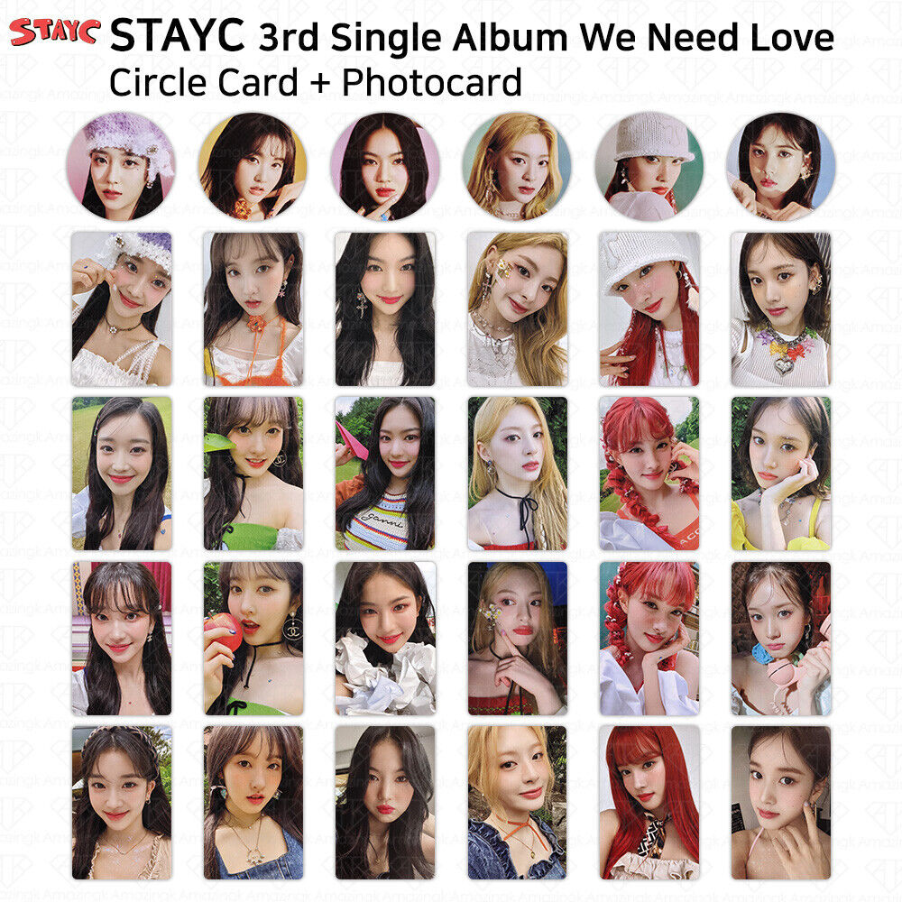 StayC 3rd Single Album We Need Love Official Photocard Circle Card KPOP