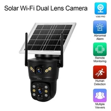 KERUI 6MP WIFI Pan/Tilt Home Security Camera Outdoor Wireless Solar Battery Home