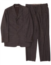 Gianfranco Ferre Mens 2 Piece Suit UK 38 Medium W34 L33 Grey Pinstripe RZ01