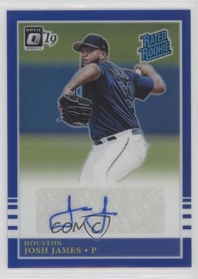 2019 Panini Donruss Optic Blue Prizm 4/50 Josh James #R85-JJ Auto RC 6ks