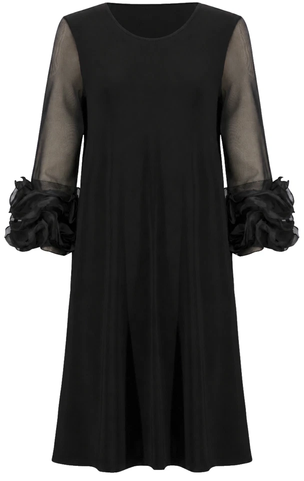 LAGERVERKAUF Joseph Ribkoff Kleid mit Chiffon Ärmel 261212 Gr.44  UVP 329,95 - Bild 2 von 2