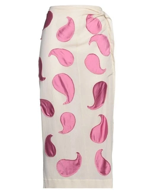 Jacquemus — JacquemusWomen's Pink Ladies Embroidered Paisley Draggiu Skirt  NWT MSRP $2126