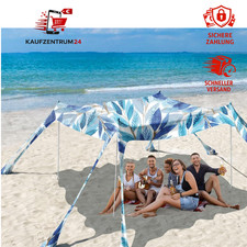 Strandmuschel UV 50+ Tragbar Sonnenschutz Windschutz f&uuml;r Camping Angeln Picknick