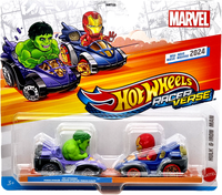 Mattel Hot Wheels Racer Verse Auto Marvel Hulk & Iron Man