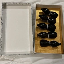 Vintage Chop Stick Holders Elegant Wooden Boxed Set Of 5 NEW