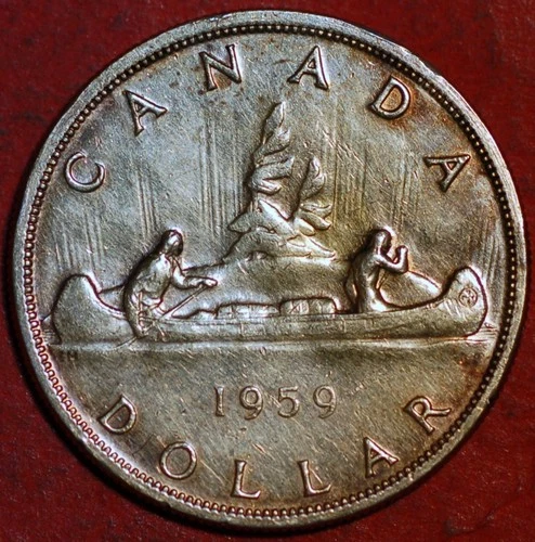 Canada Dollar 1959 KM# 54 Silver