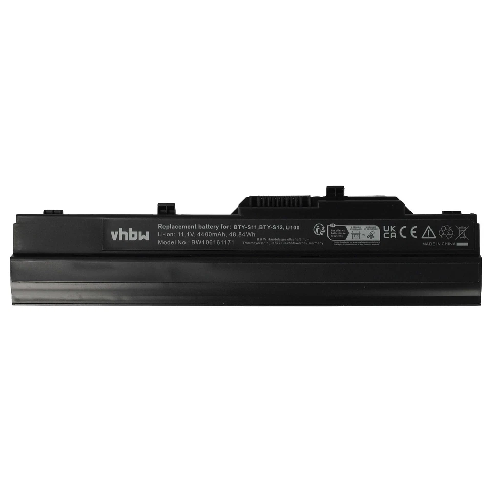 Akku für MSI Wind U100 U120 MS-N1 U90 U100X U115 U120H U90X 4400mAh 11,1V - Bild 3 von 4