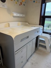 Cabin Bed with Desk and Storage