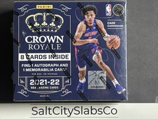 2021 Crown Royale NBA Sealed Hobby Box, Kaboom Cade Cunningham RC. 2 hit/box avg