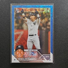 Topps Series 2 2023 #487 Oswaldo Cabrera Yankees Blue Foil /999 RC Baseball