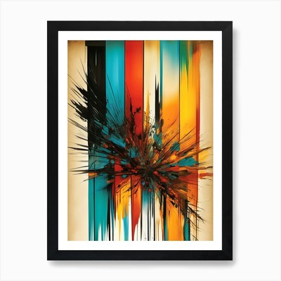 Loslassen Abstraktes Gemälde Kunst Pr Gerahmt Wandbild Poster Leinwanddruck Bild