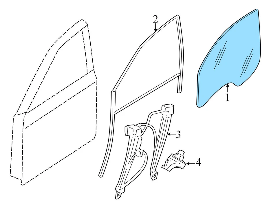 BMW ALPINA B7 2011-2015 - Ventana puerta delantera izquierda/vidrio 7182083 Foto 2 de 4