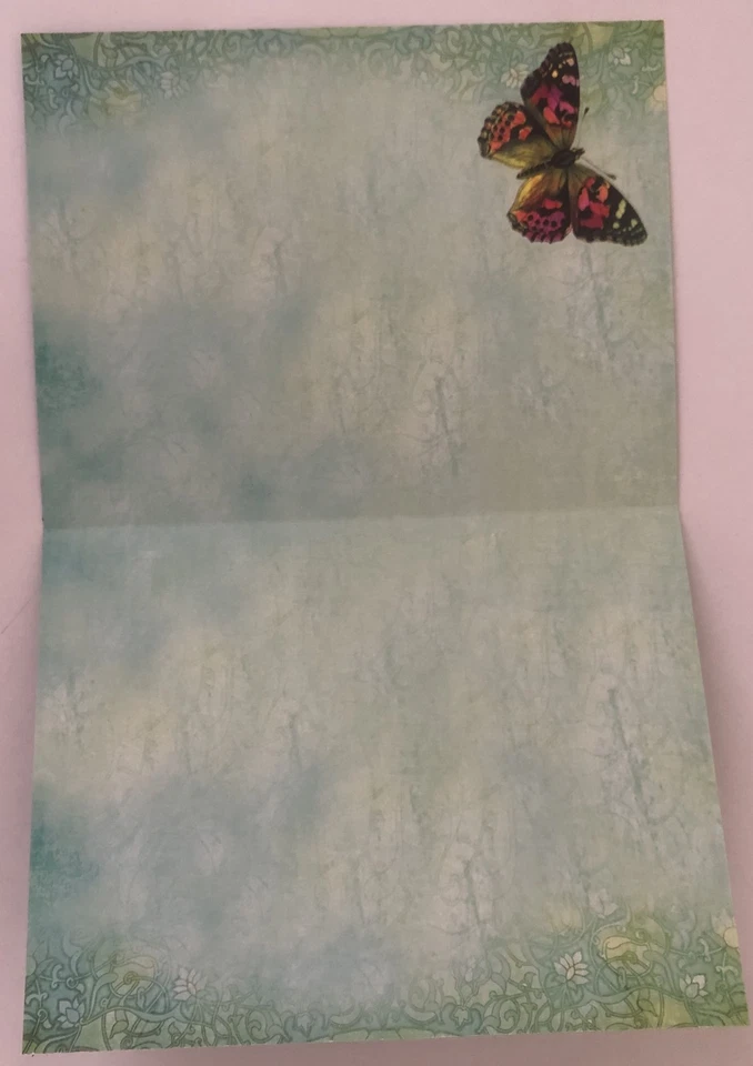 8 Leanin Tree Cards Blank Inside,  3 Colorful, Bright, Cheerful Butterflies USA - Image 2 of 2