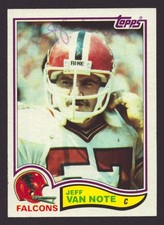Jeff Van Note 1982 Topps 291 Autograph Signed 2x Auto Falcons Died 2026